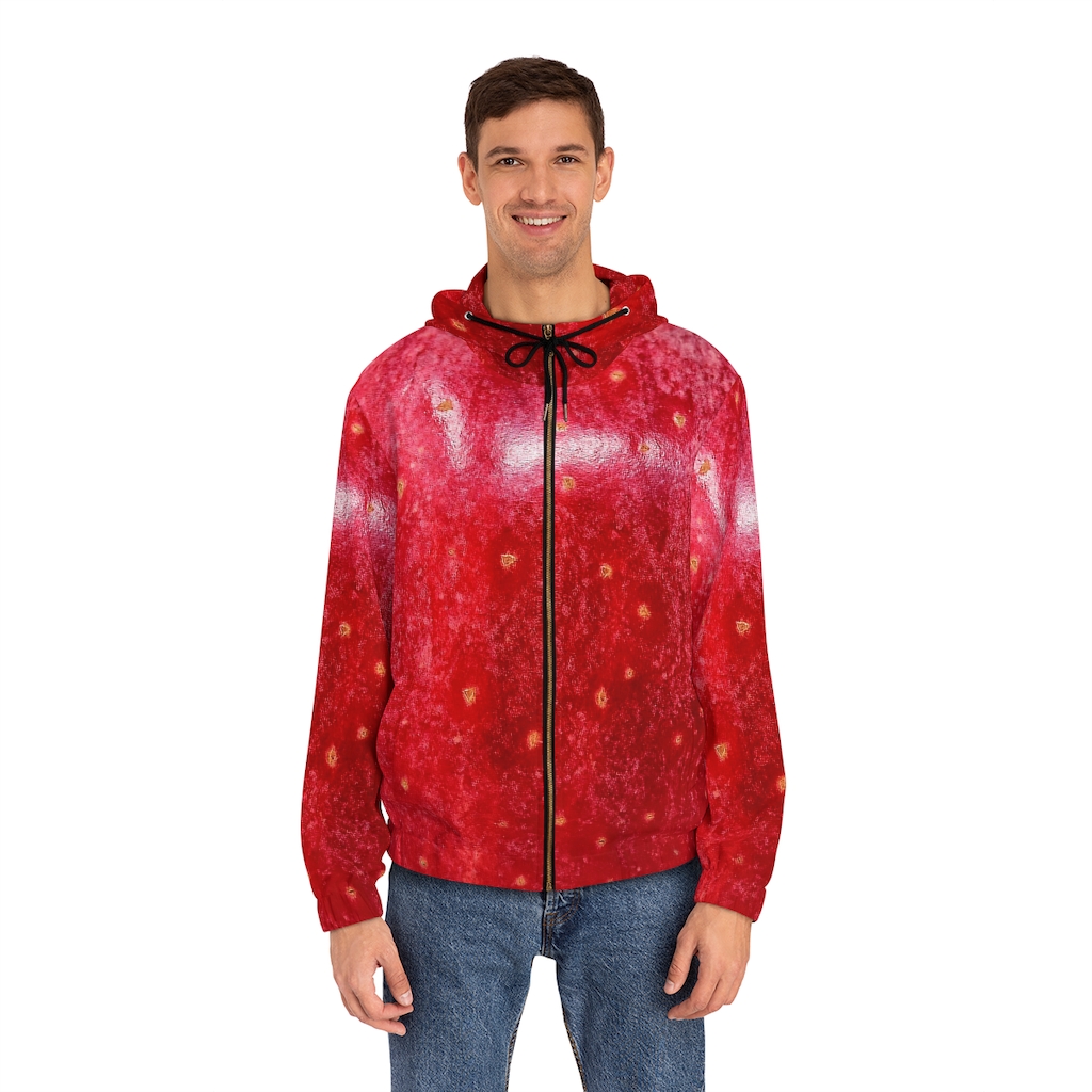Men's Hoodie: Red Apple - Image 7