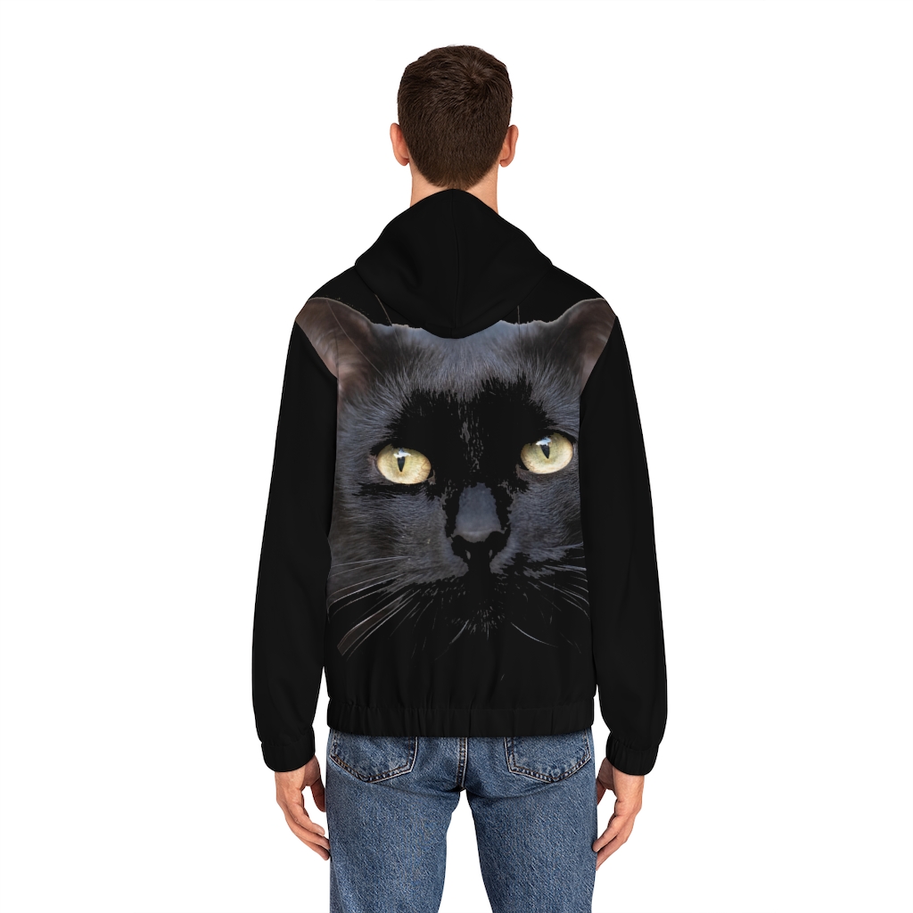 Men's Hoodie Black Cat - Image 16