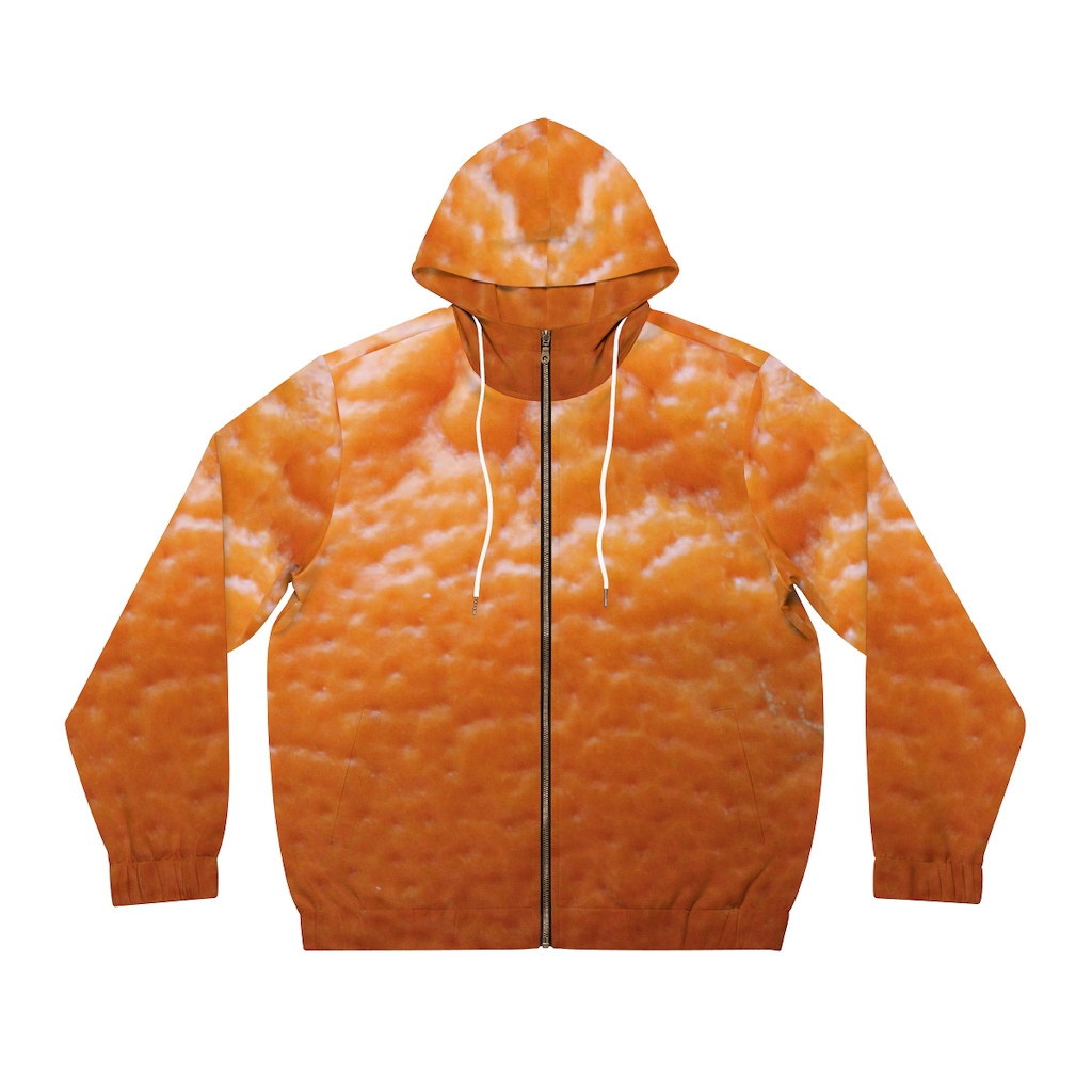Men's Hoodie: Orange Peel - Image 14