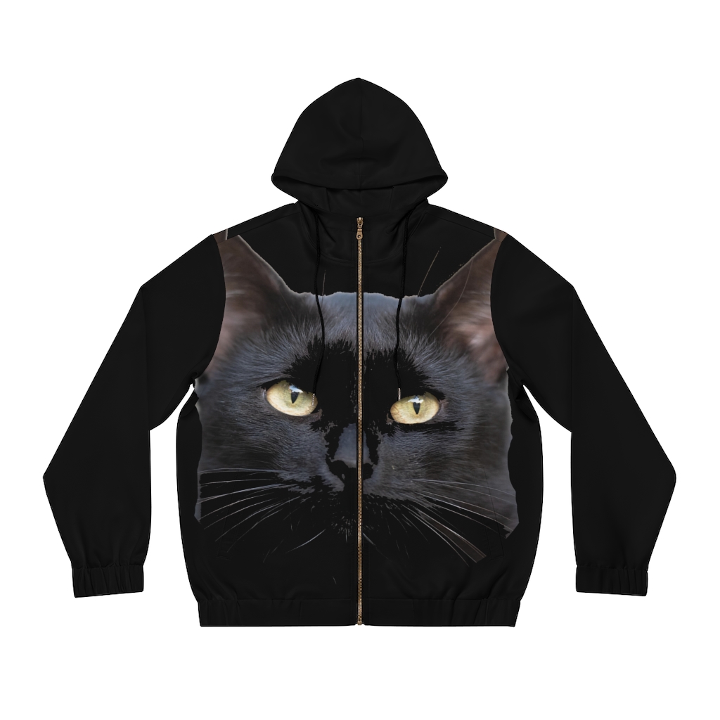 Men's Hoodie Black Cat - Image 20