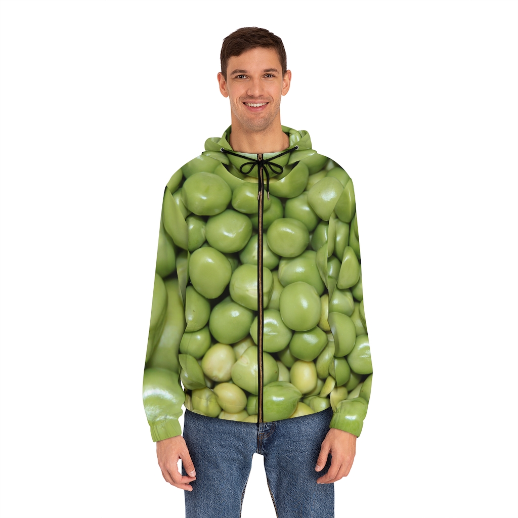 Men's Hoodie: Peas - Image 19