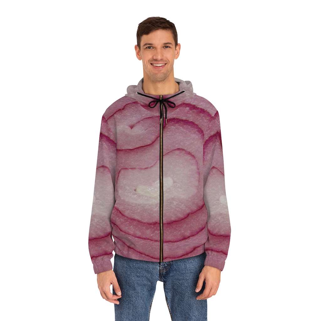 Men's Hoodie: Red Onion - Image 19