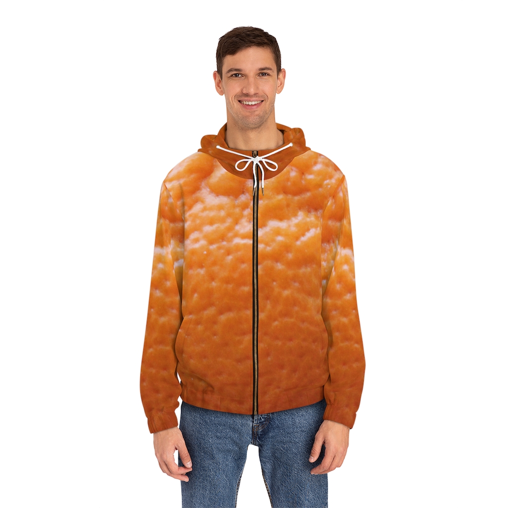 Men's Hoodie: Orange Peel - Image 25