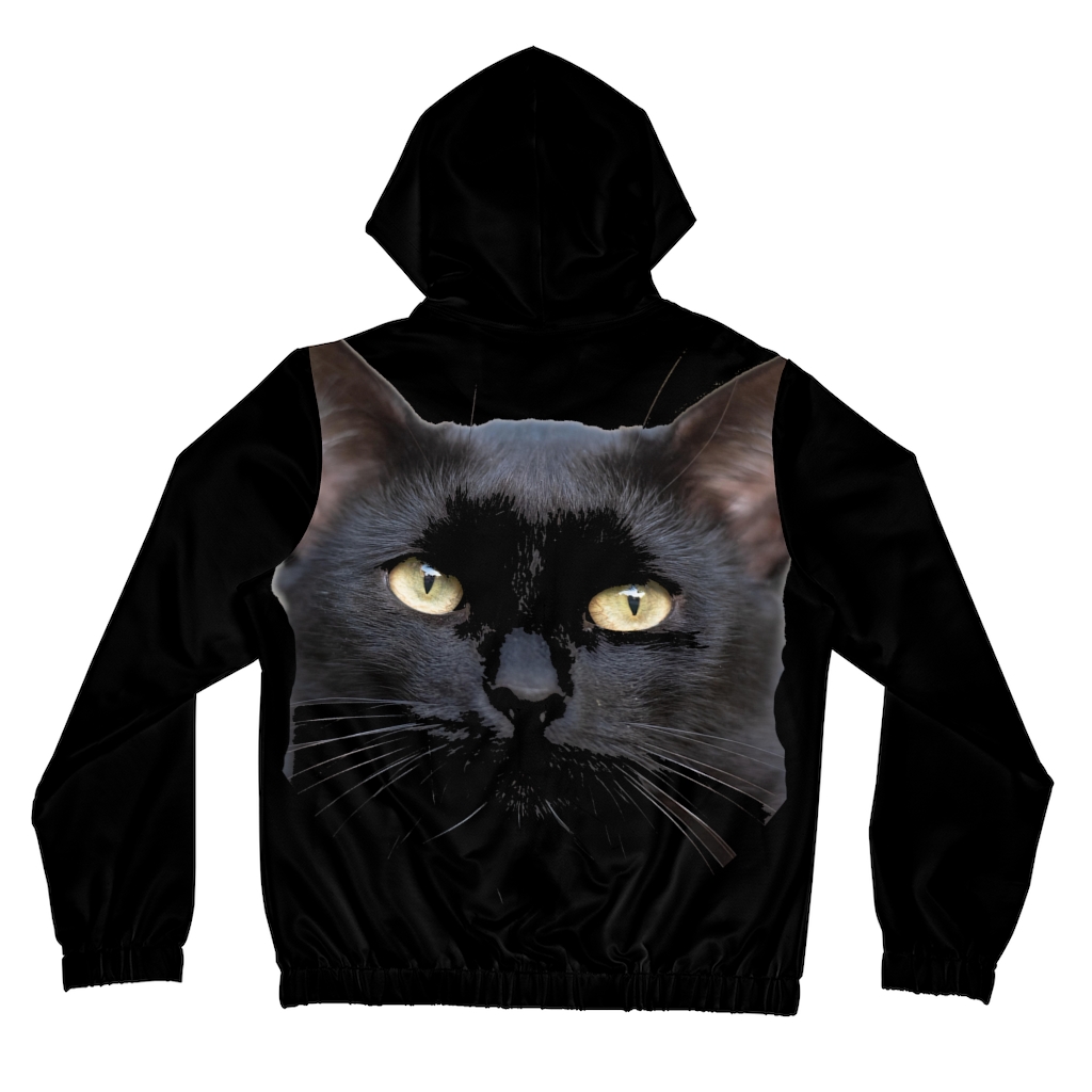 Women's Hoodie: Black Cat - Image 15