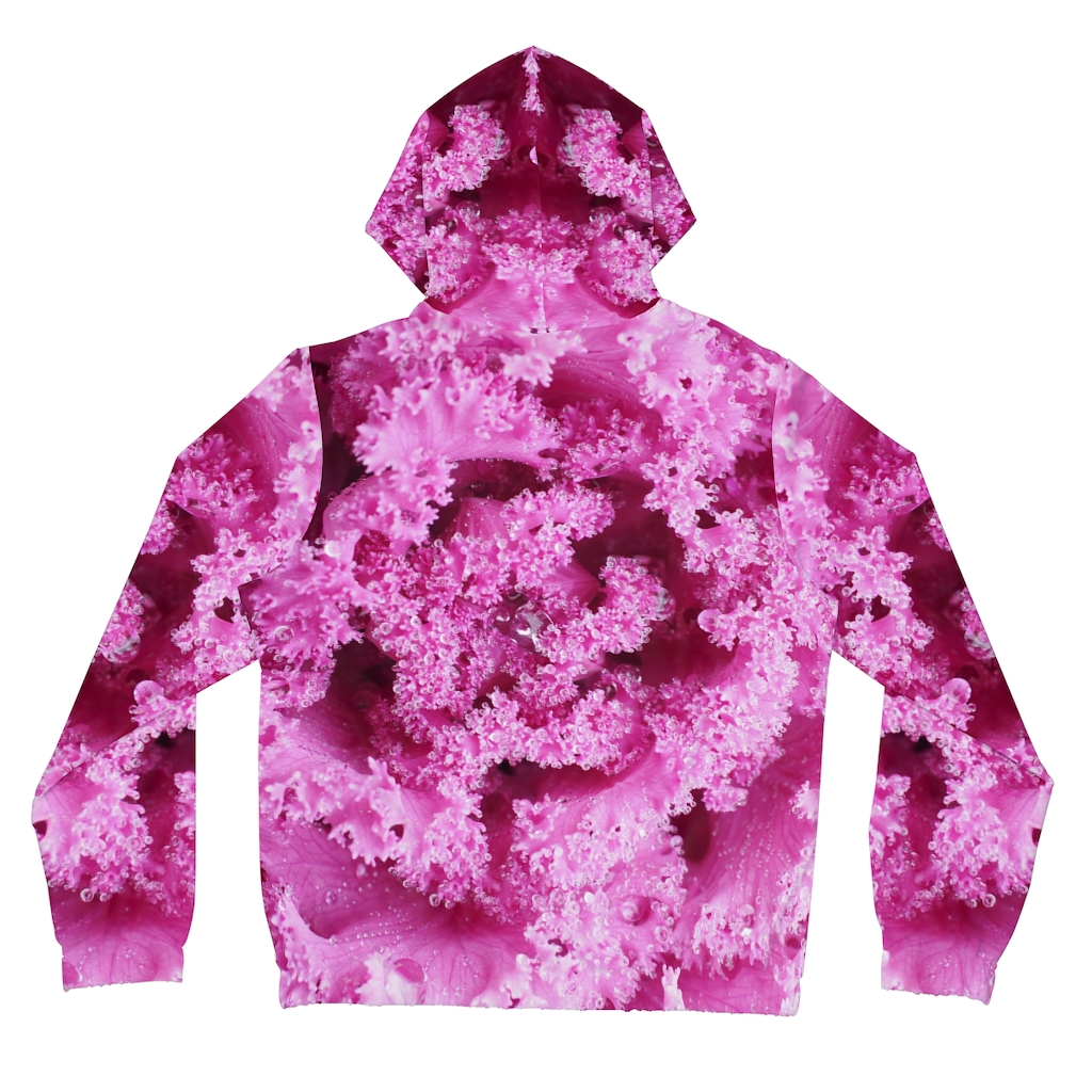 Women's Hoodie: Pink Flower - Image 15