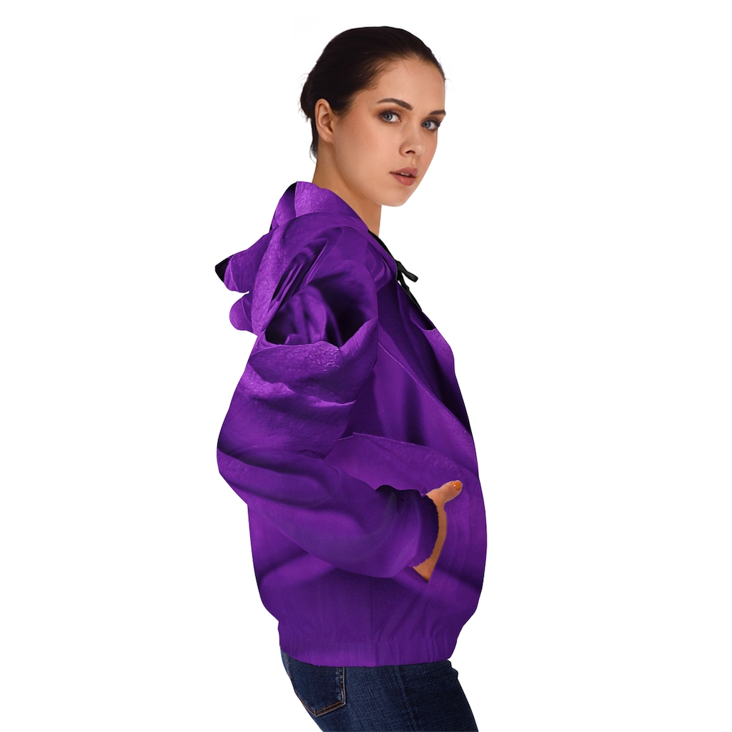 Women's Hoodie: Purple Rose - Image 18
