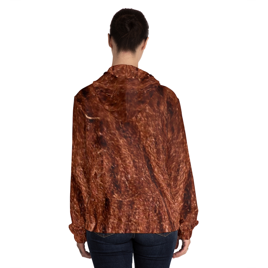 Women's Hoodie: Brown Alpaca - Image 4