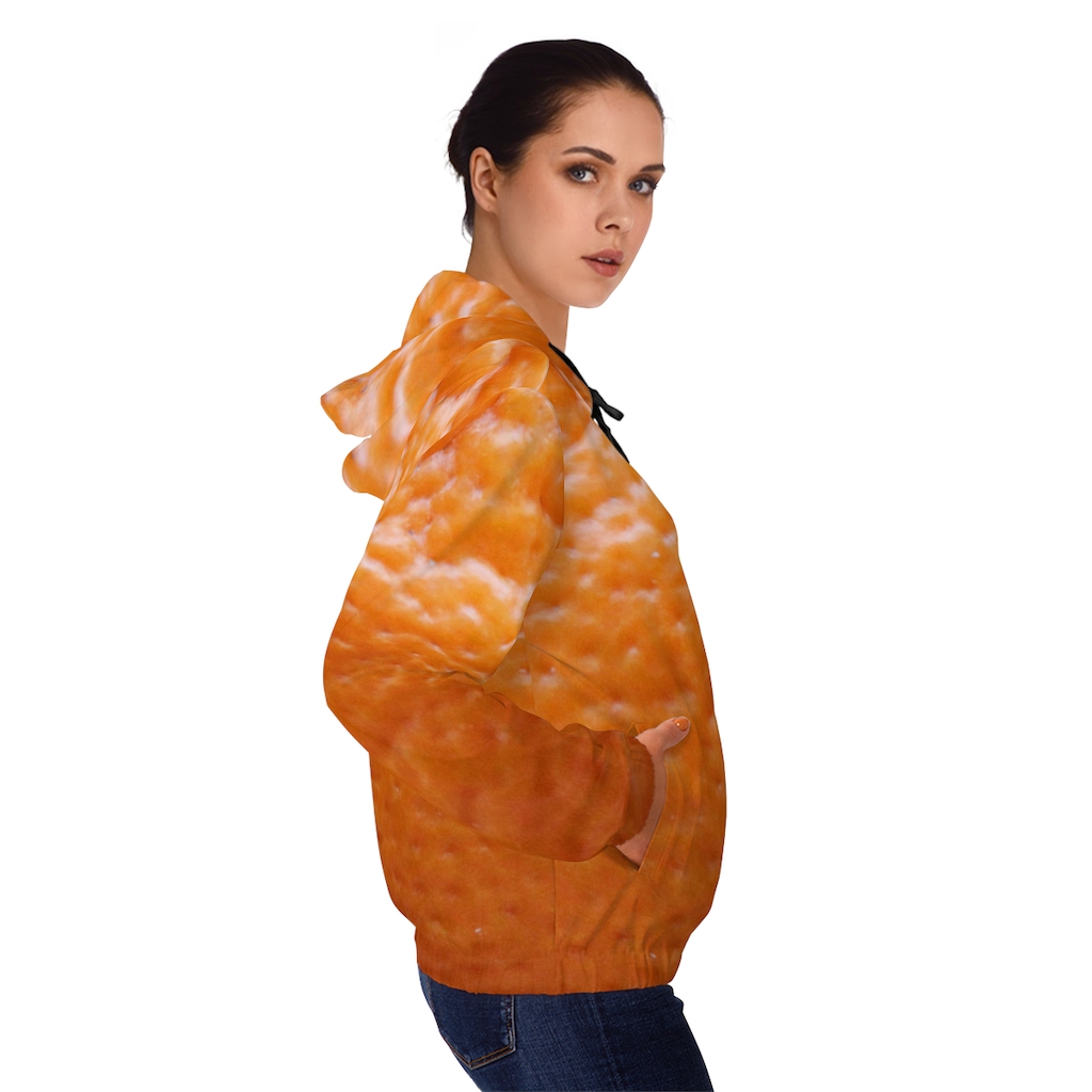 Women's Hoodie: Orange Peel - Image 30