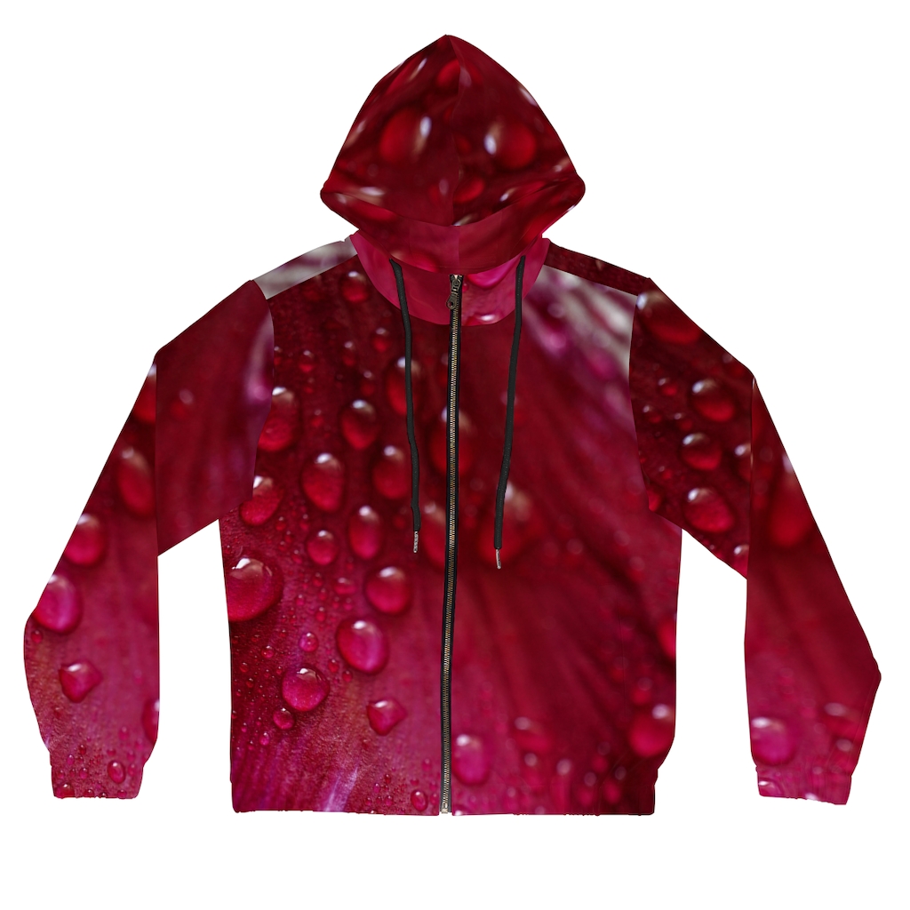 Women's Hoodie: Red Petal - Image 26