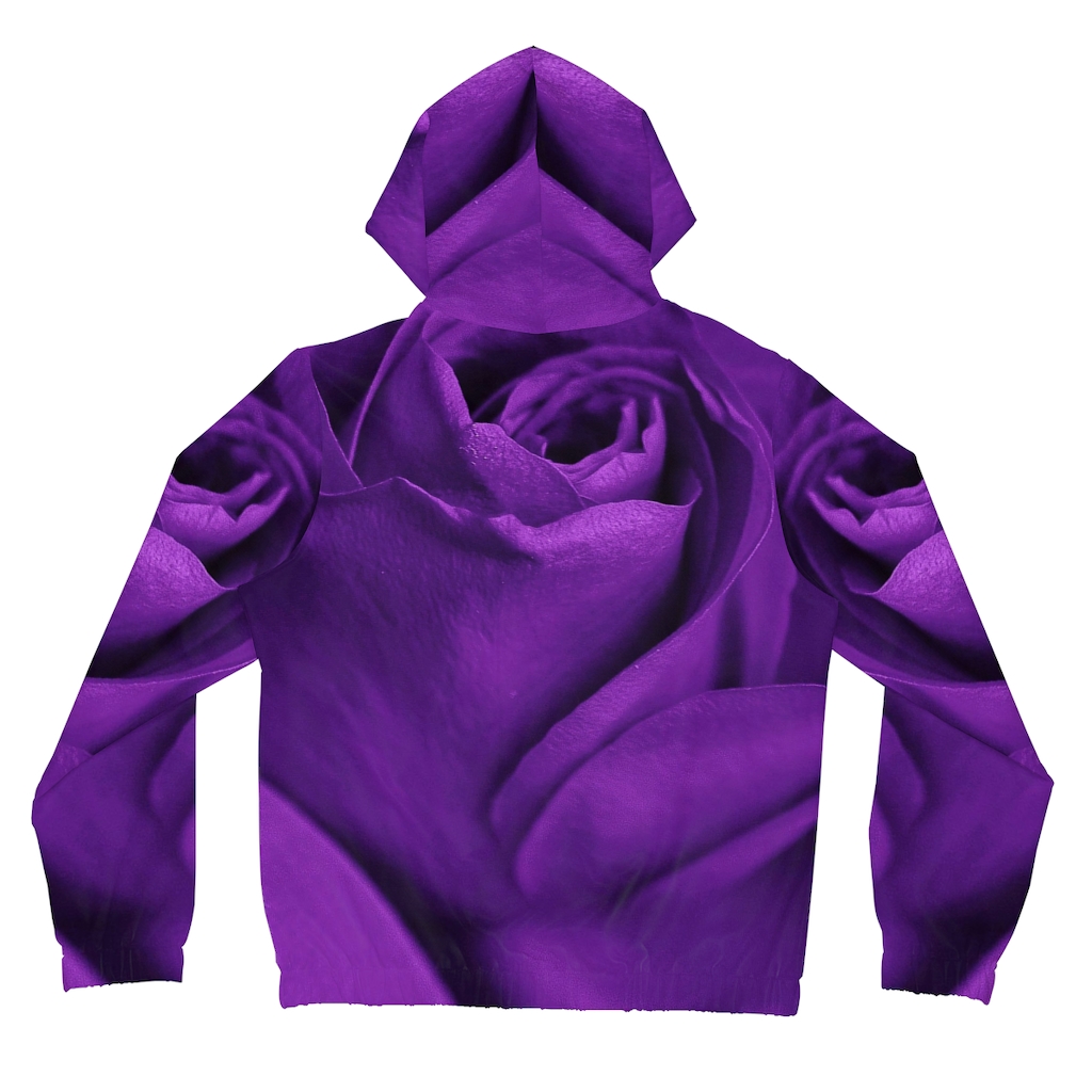 Women's Hoodie: Purple Rose - Image 27