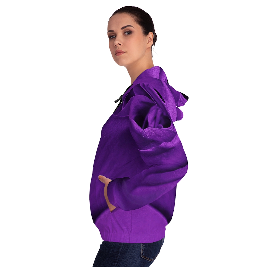 Women's Hoodie: Purple Rose - Image 29