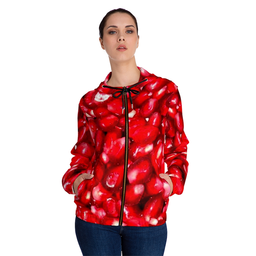 Women's Hoodie: Pomegranate Inner - Image 7