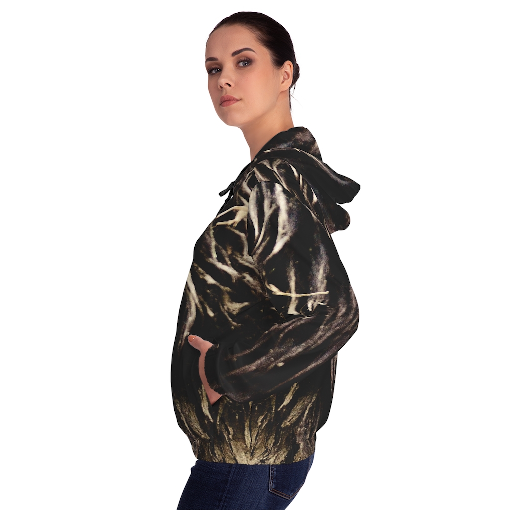 Women's Hoodie: Black Alpaca - Image 11