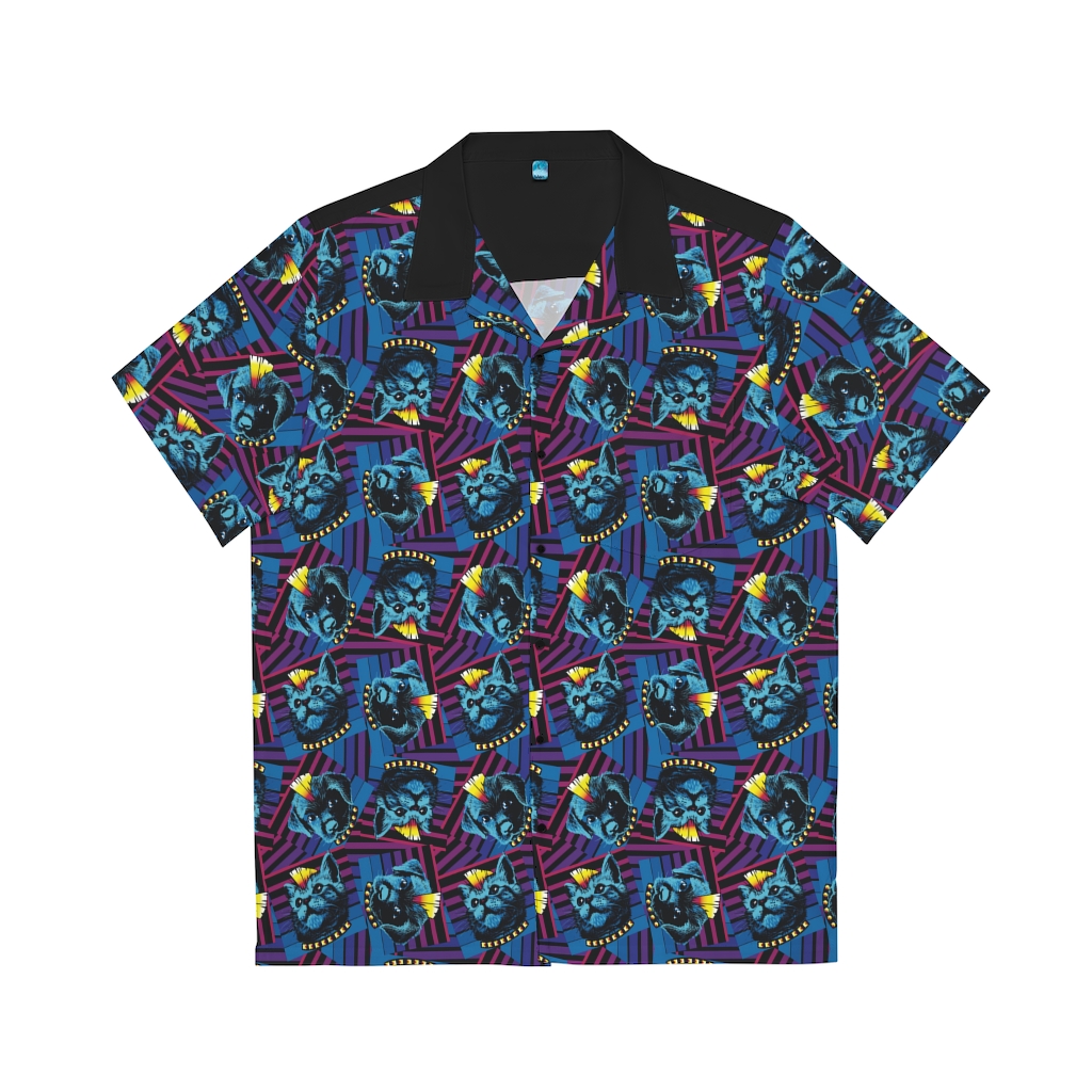 Cat / Dog Men's Hawaiian Shirt - Image 2