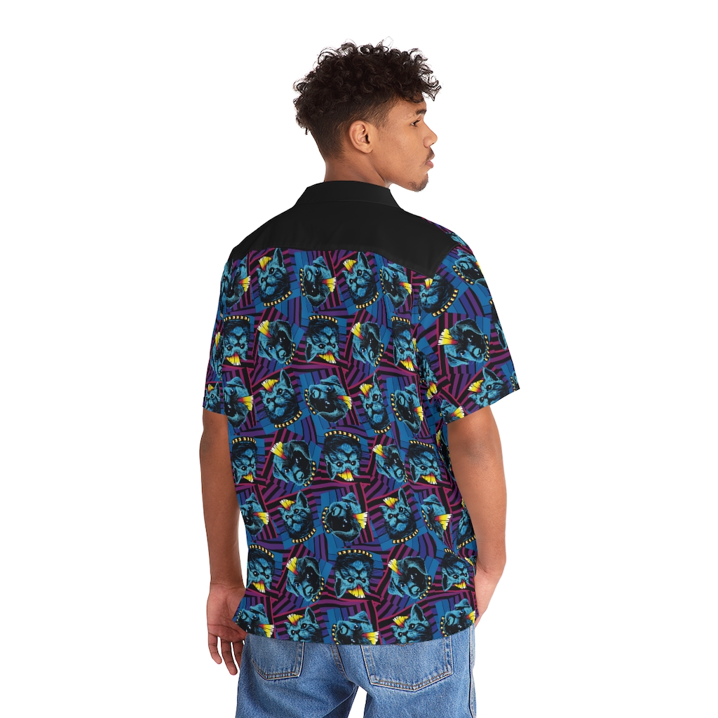 Cat / Dog Men's Hawaiian Shirt - Image 4