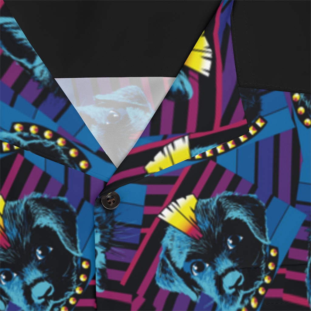 Cat / Dog Men's Hawaiian Shirt - Image 7